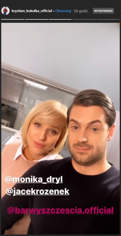 Barwy szczęścia. Alicja (Monika Dryl), Ernest (Krystian Kukułka)