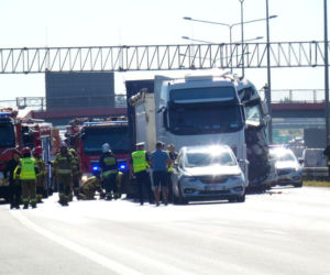 Ciężarówki zderzyły sie na S8