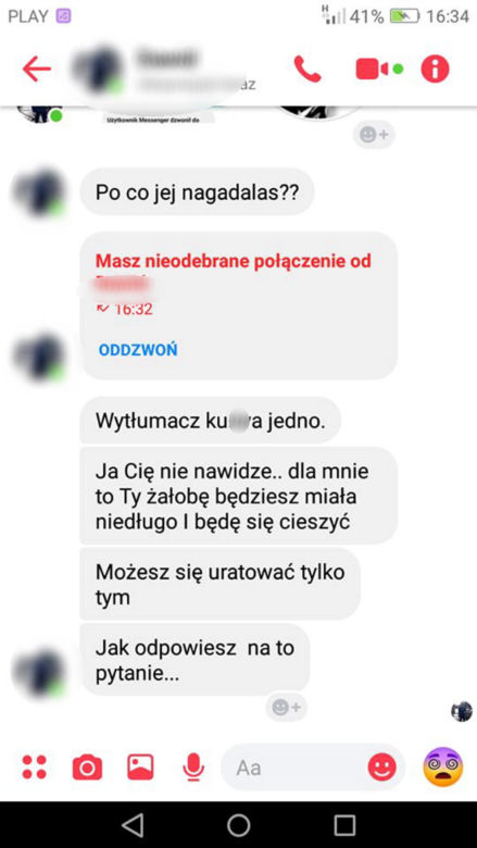 Nękana kobieta