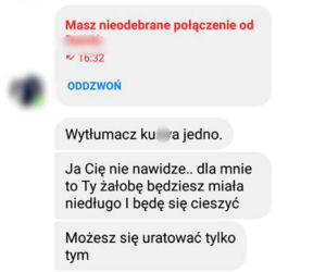 Nękana kobieta