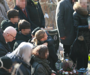 Pogrzeb Mirosława Krawczyka w Gdańsku: Aneta Zając i Mikołaj Krawczyk