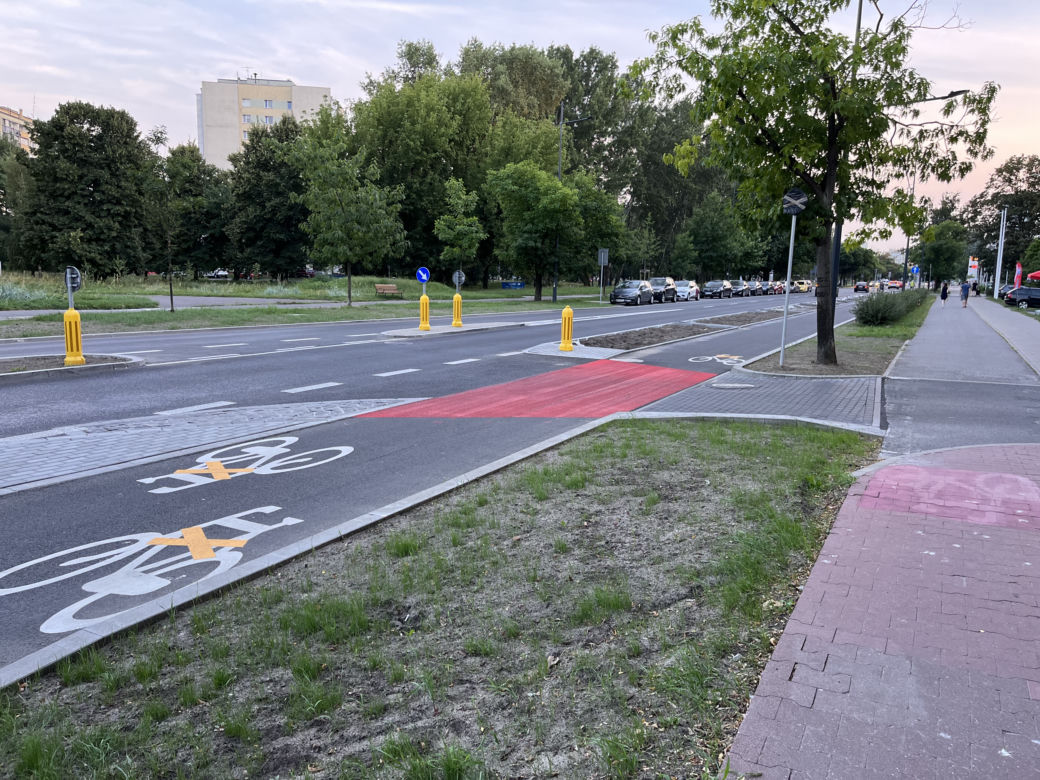 Trwają prace na ulicy Sokratesa na Bielanach 
