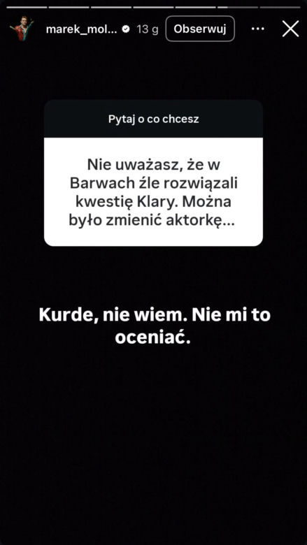 Barwy szczęścia. Q&A Marek Molak