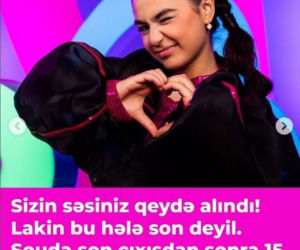 Azerbejdżan reprezentuje Yağmur z piosenką Miau Miau