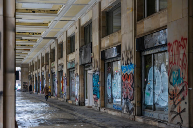 Graffiti w centrum Warszawy w 2026 r.