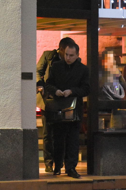 Andruszkiewicz limuzyną na obiadek w godzinach pracy