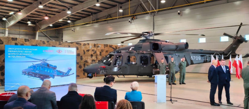 Pierwszy śmigłowiec AW-149 z polskiej produkcj