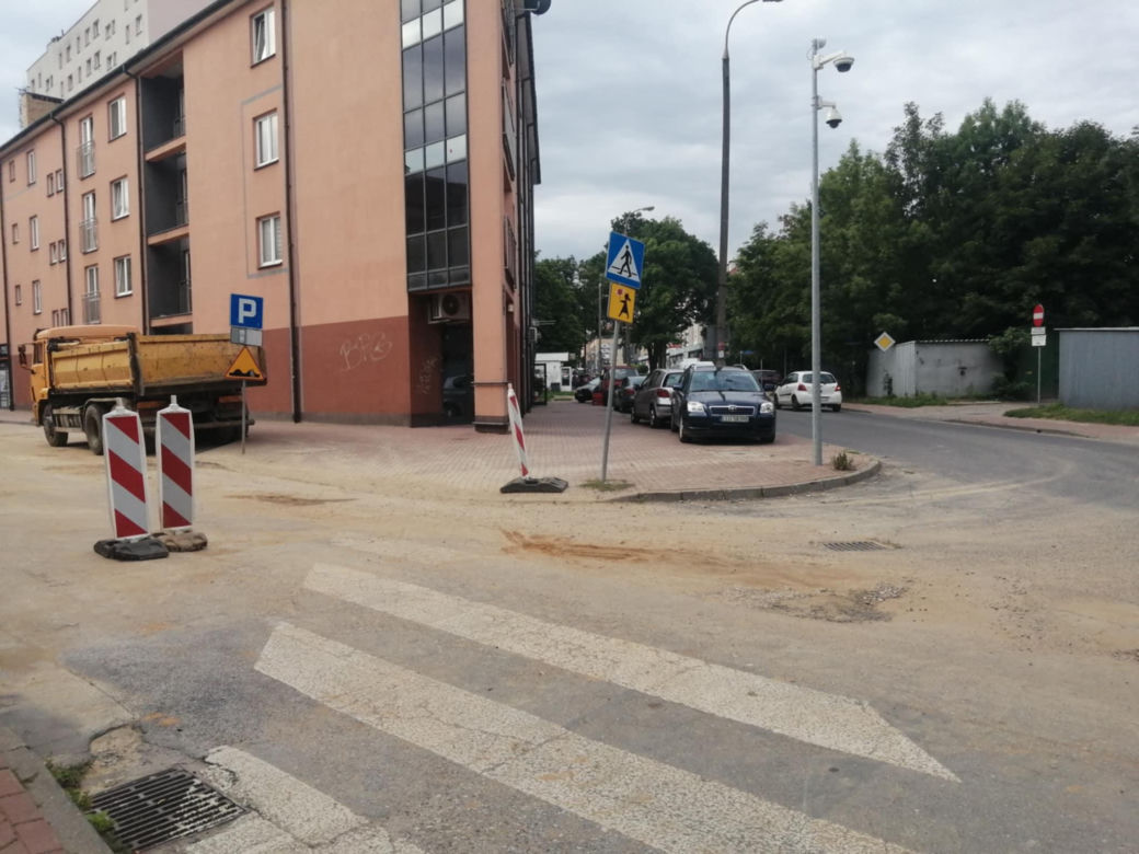 Remont na ul. Błonie w Siedlcach