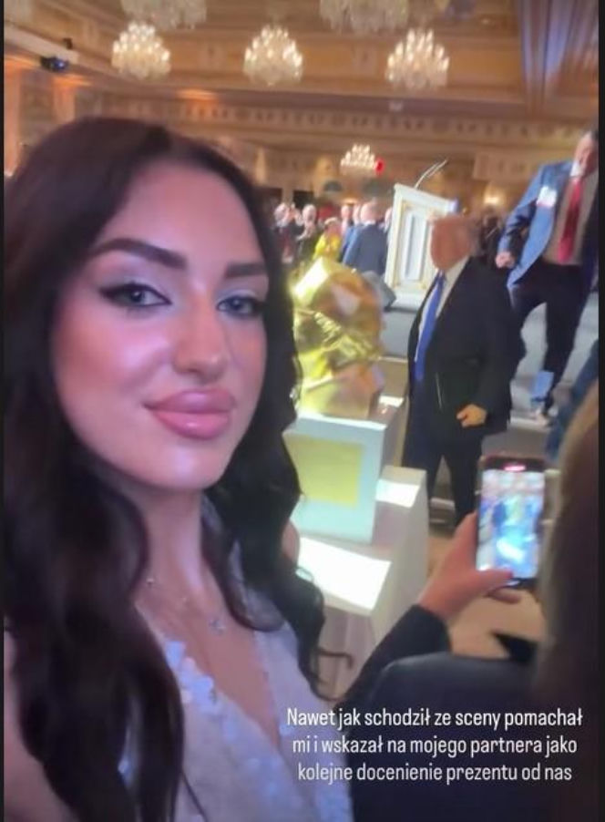 Caroline Derpieński i spotkanie z Trumpem