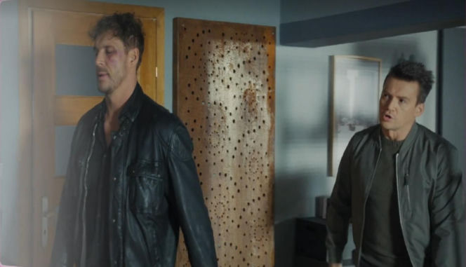 M jak miłość, odc. 1923. Marcin (Mikołaj Roznerski), Jakub (Krzysztof Kwiatkowski)