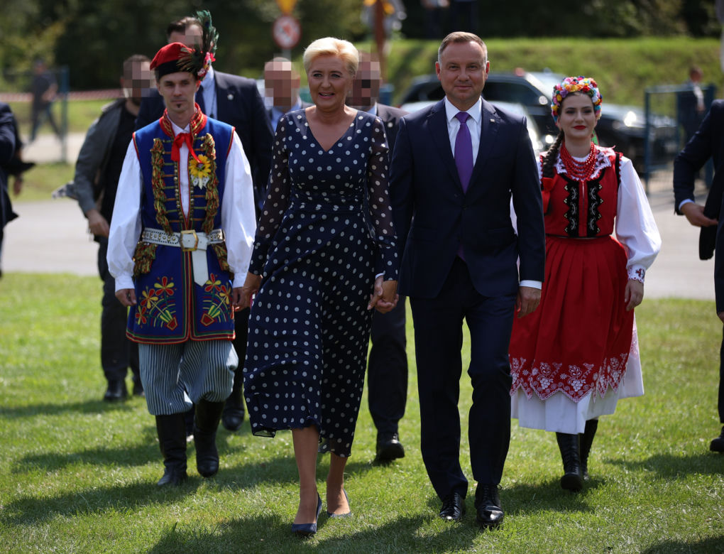 Uśmiechnięta Agata Duda