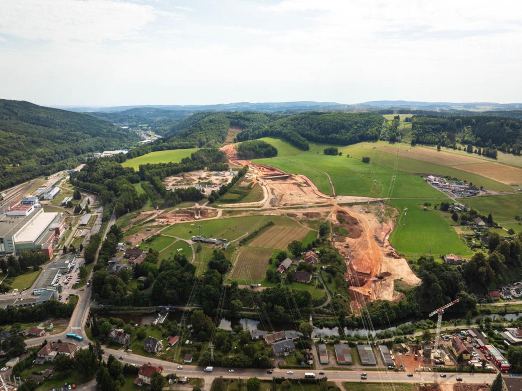 Autostrada D11 w Czechach - zdjęcia z budowy - sierpień 2025