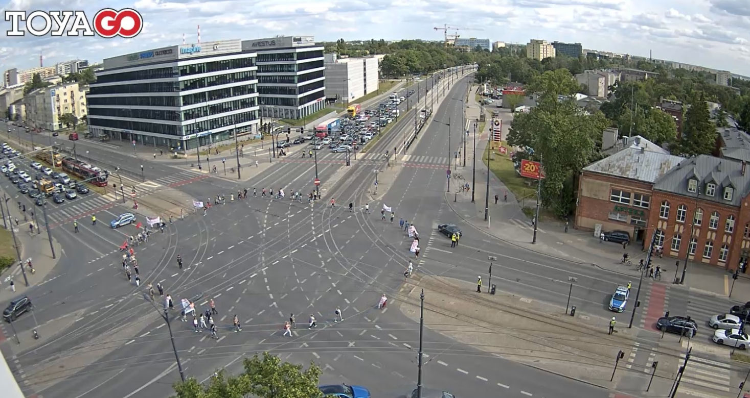 Strajk MOPS Łódź 7.07.