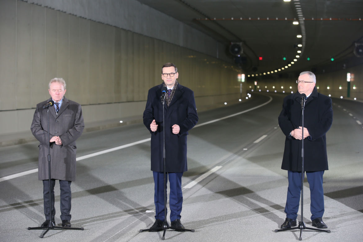 Otwarcie tunelu pod Ursynowem