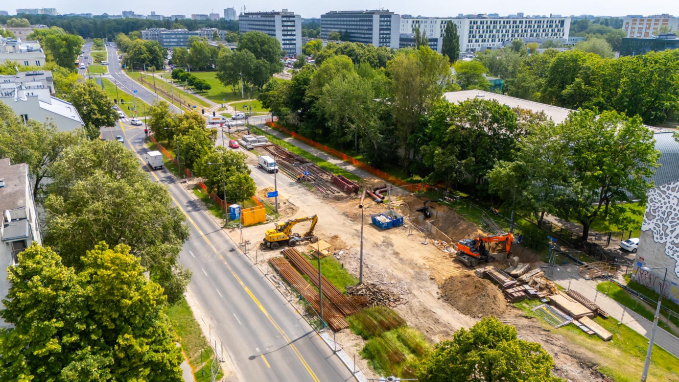 Budowa tramwaju do Dworca Zachodniego od strony Ochoty
