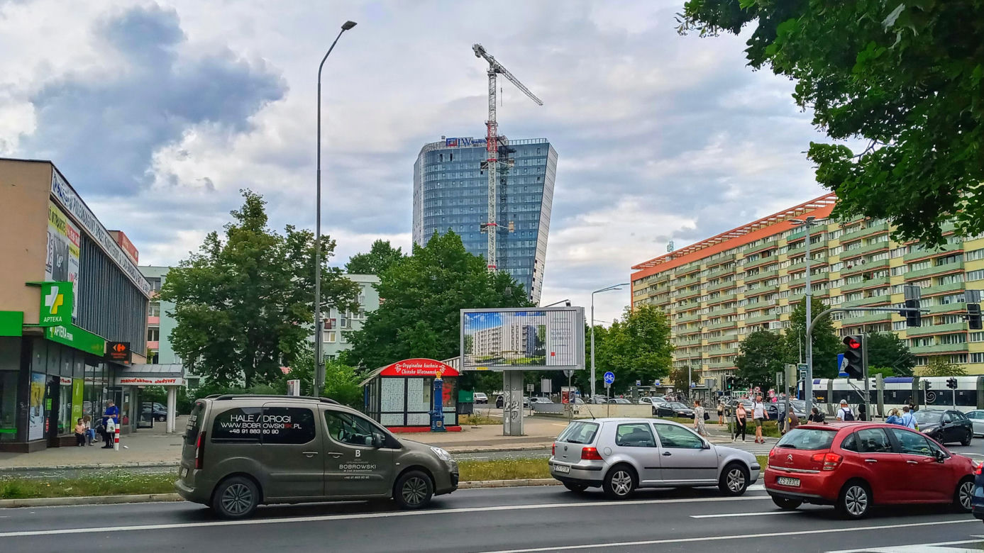 Budowa Hanza Tower - lipiec 2020