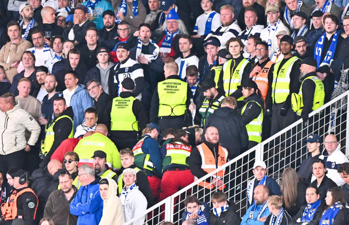 Finlandia - Polska: dramat na trybunach