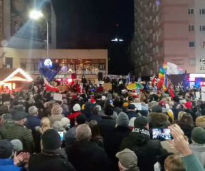 Protest Wolne media w Szczecinie