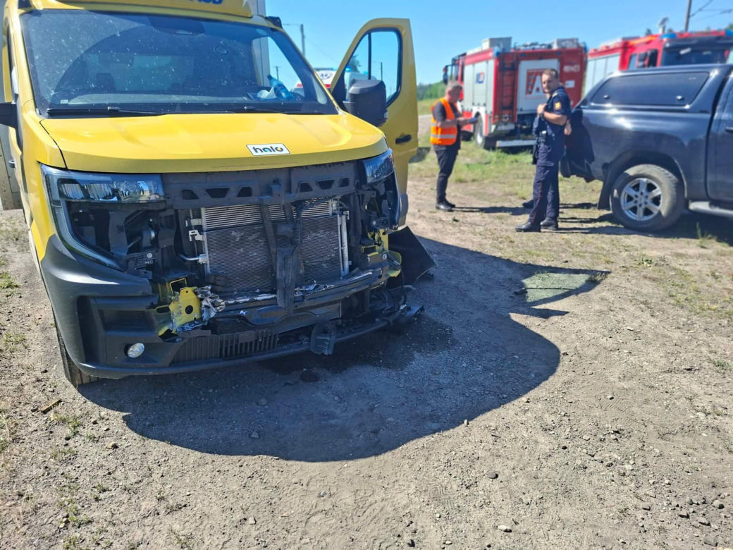 Wypadek na przejeździe kolejowym w Wąchocku
