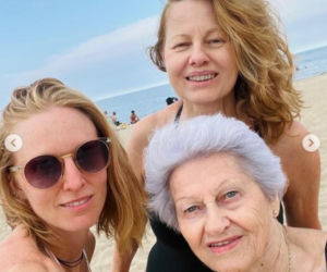 Ewa Skibińska z mamą i córką