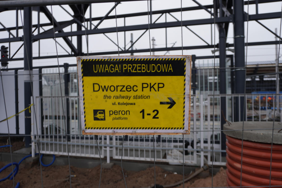 Prace przy dworcu PKP w Białymstoku. Tak wygląda teren pod koniec roku