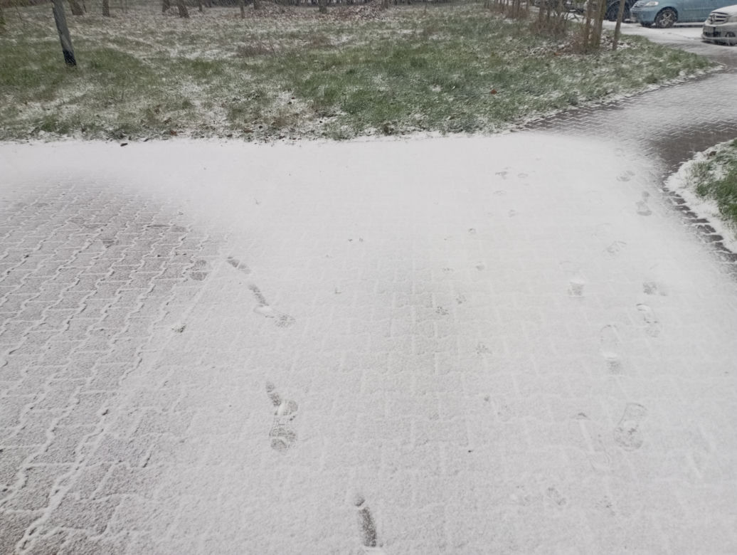Zima w Poznaniu. Pierwszy śnieg spadł w Wielkopolsce