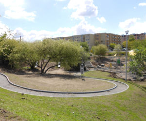 Park Majowe przed końcem budowy