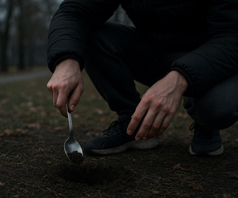 Dilerzy zakopywali narkotyki na Pomorzanach? Mieszkańcy zareagowali błyskawicznie. Policja zatrzymała 33‑latka