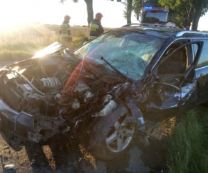 Boniowice: Traktor niemal ZMIAŻDŻYŁ osobówkę! Ranny kierowca w szpitalu