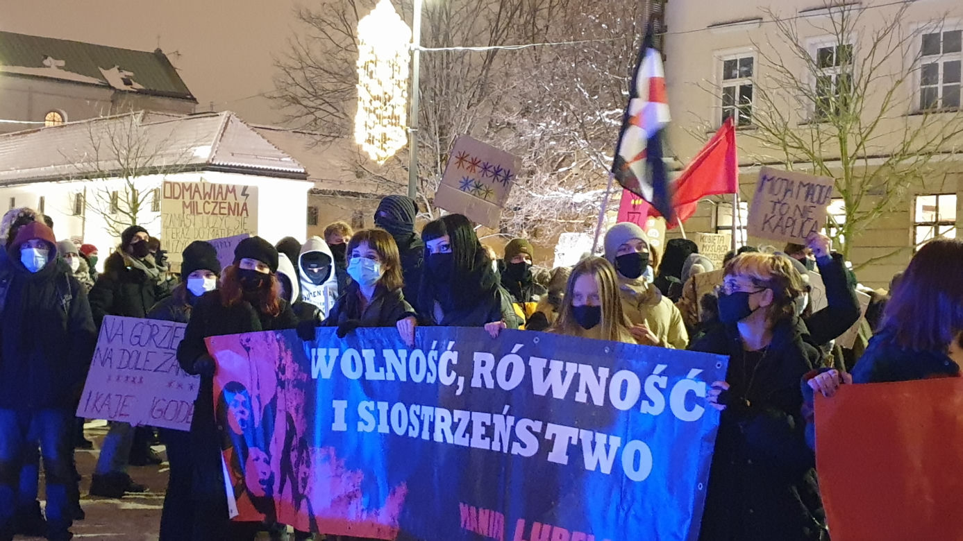Kolejny protest w Lublinie po publikacji wyroku Trybunału Konstytucyjnego