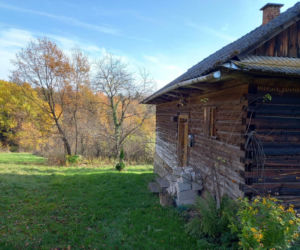 Remont drewnianej chaty w Tropiu (woj. małopolskie)