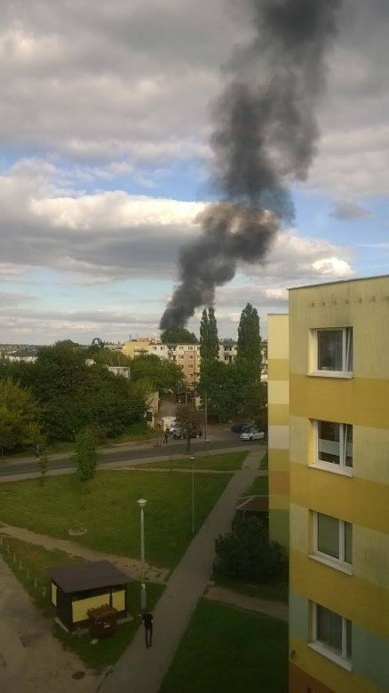 Pożar w centrum Bydgoszczy! Kłęby dymu nad miastem