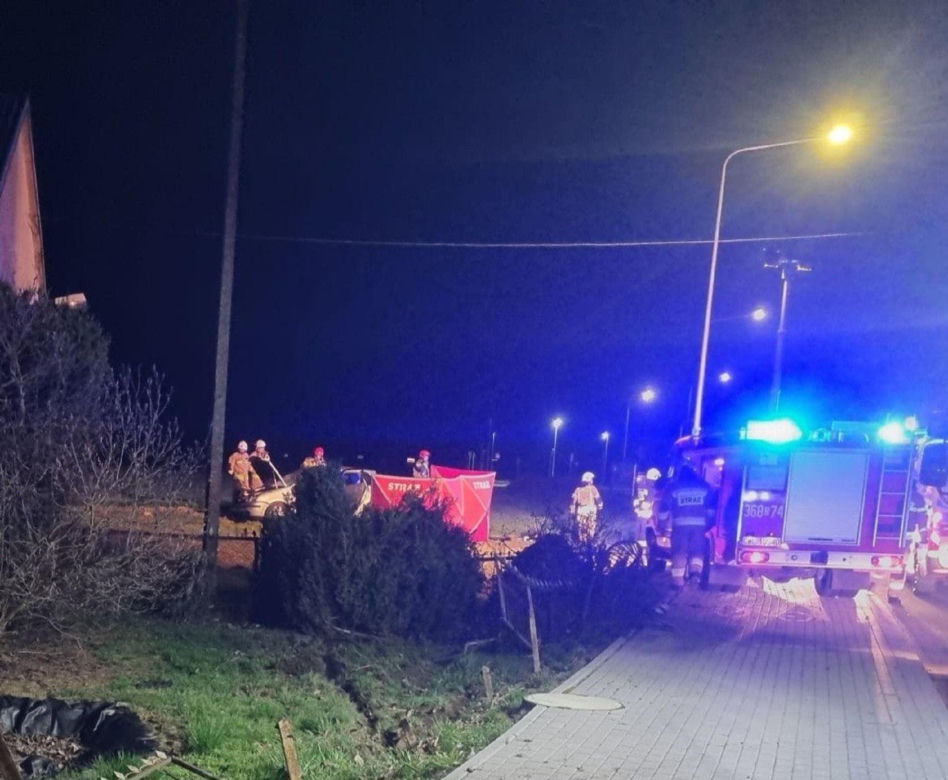 Tragiczny wypadek w Gołębinie pod Włocławkiem. Nie żyje 18-latek