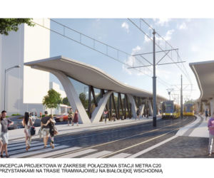 Projektowany tramwaj na Zieloną Białołękę w Warszawie