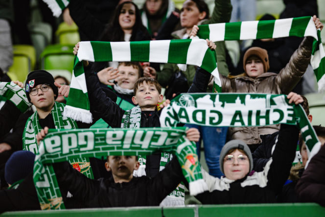 Lechia Gdańsk - Górnik Zabrze, zdjęcia kibiców i zawodników z meczu 18, kolejki PKO BP Ekstraklasy