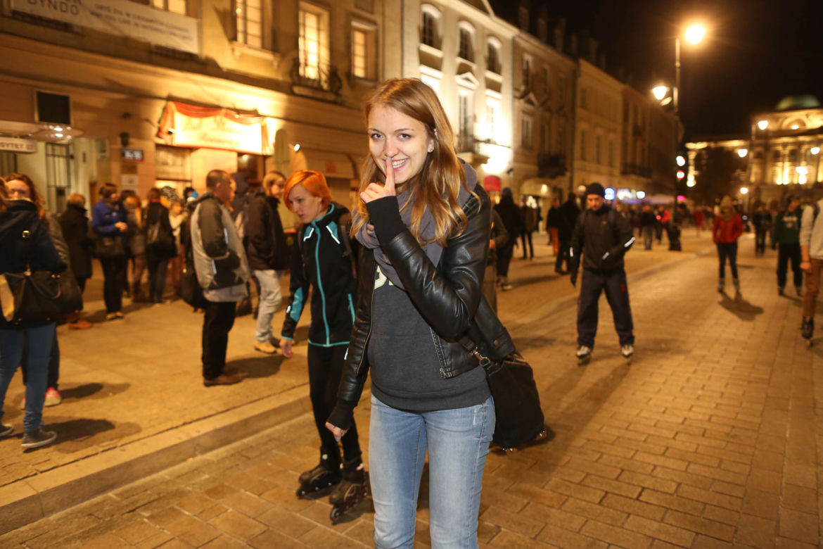 Nightskating po Warszawie