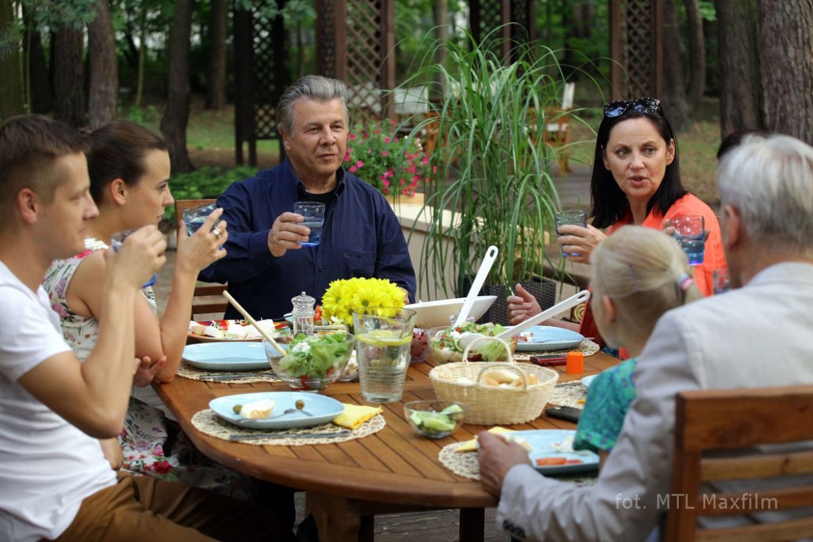 M jak miłość odc. 1020. Magda (Anna Mucha), Wojciech Marszałek (Emilian Kamiński), Krysia (Hanna Mikuć)