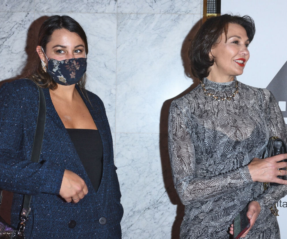 Anna Popek na premierze z córką Oliwią