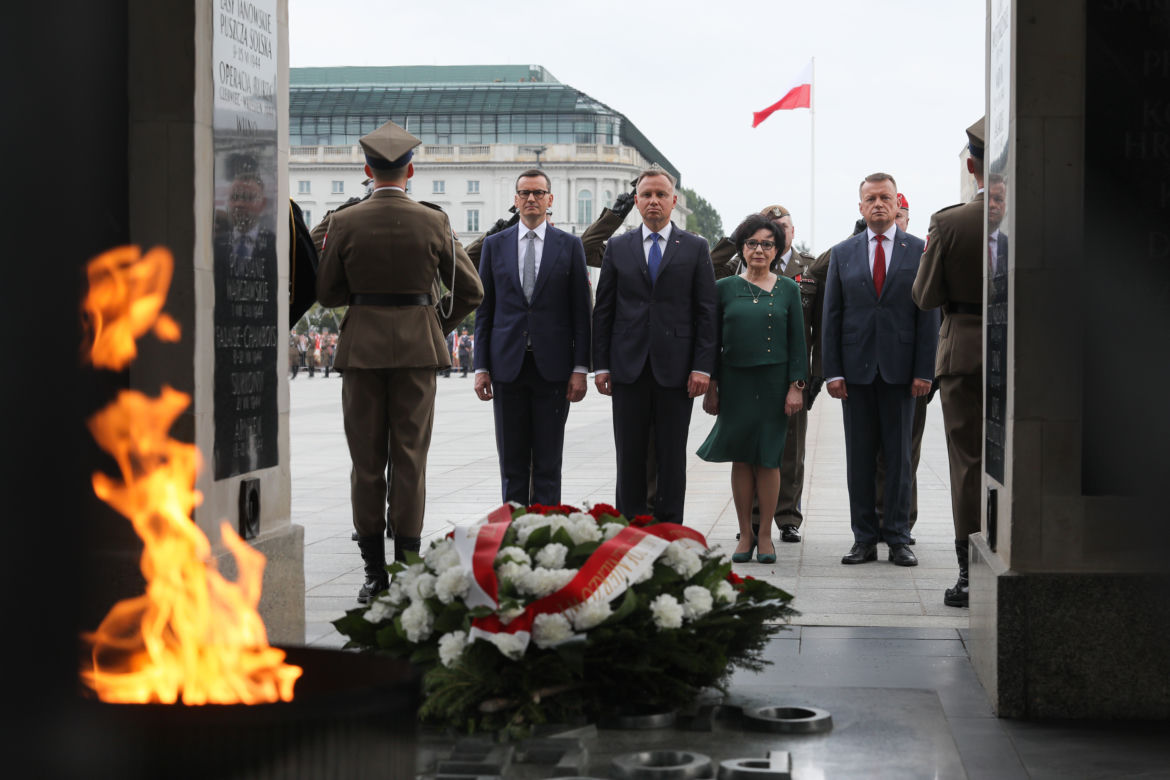 Oficjalne uroczystości na pl. Piłsudskiego