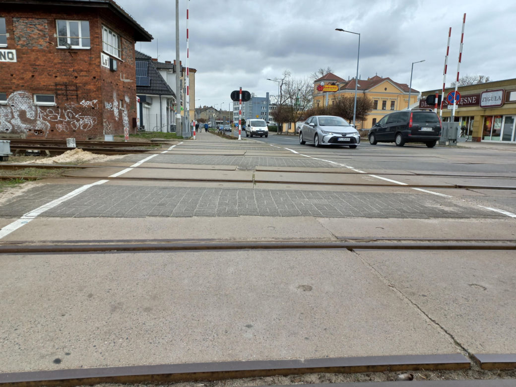 Ulica Święciechowska w Lesznie przed remontem
