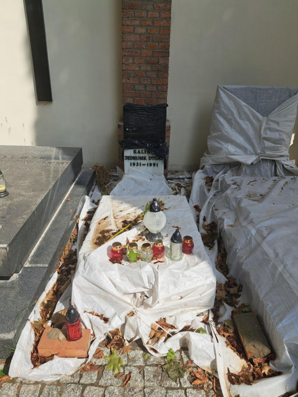Remont Alei Zasłużonych na Starych Powązkach