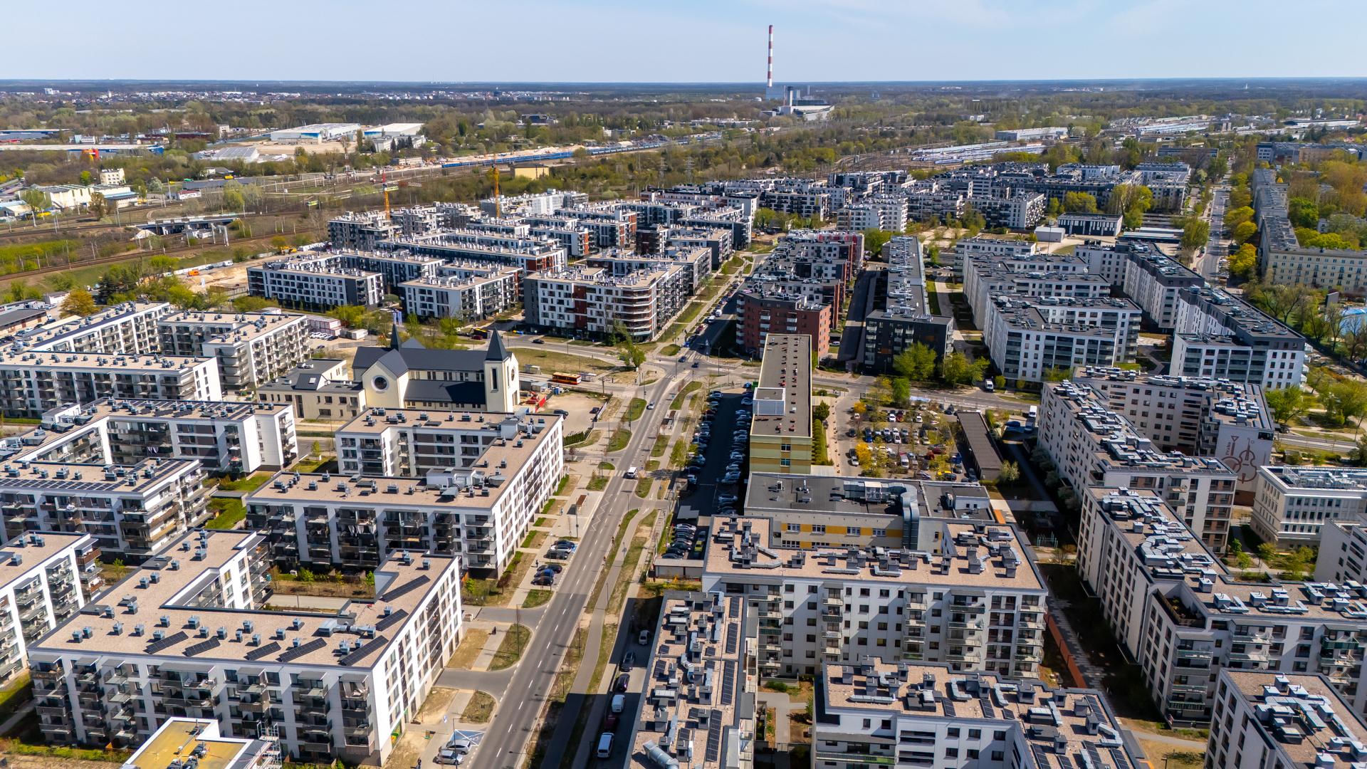 Nowe osiedla na Kamionku w Warszawie