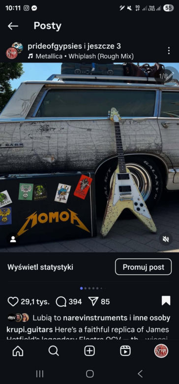 Jason Momoa zamówił gitarę od Polaków! 
