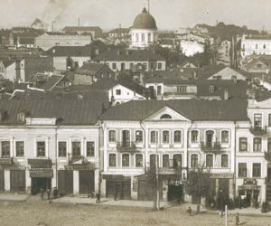 Ogólny widok miasta z wieży ratuszowej  - 1910 rok