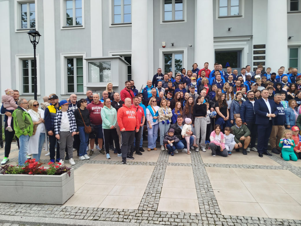 Społeczność sportowców i kibiców rugby z Siedlec uczciła największy z dotychczasowych sukcesów w historii klubu