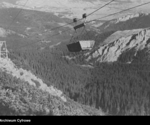 Budowa kolejki na Kasprowy Wierch, rok 1935