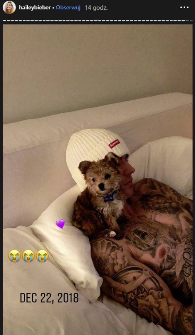 Hailey Bieber i Justin Bieber we wspomnieniach na Insta Stories