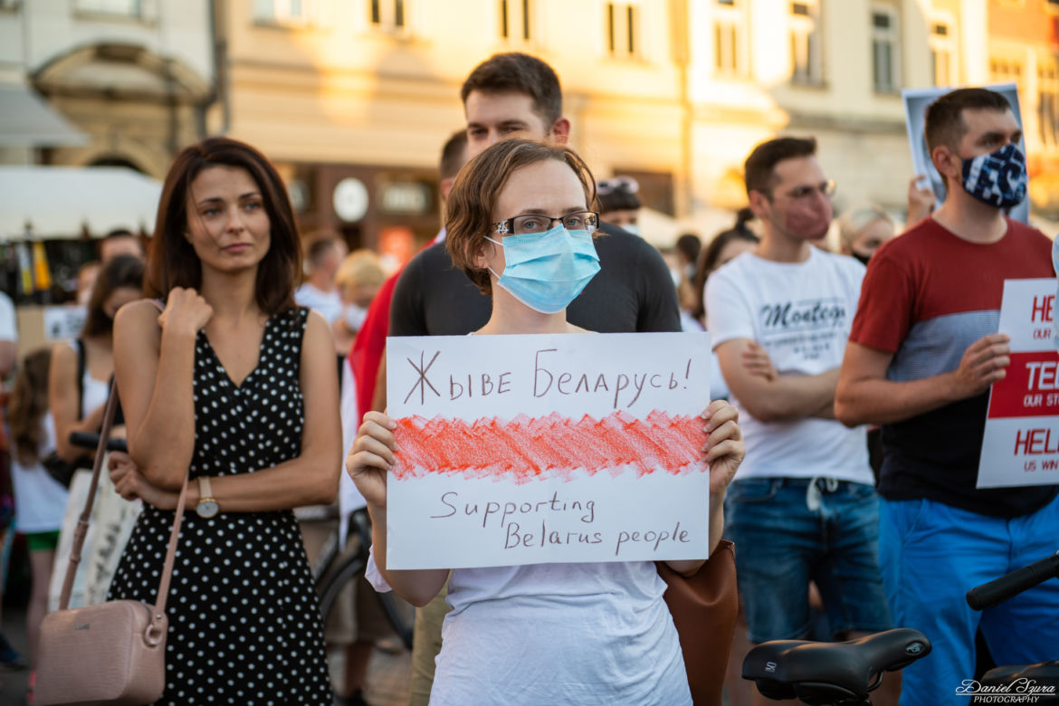 Kraków solidarny z Białorusią