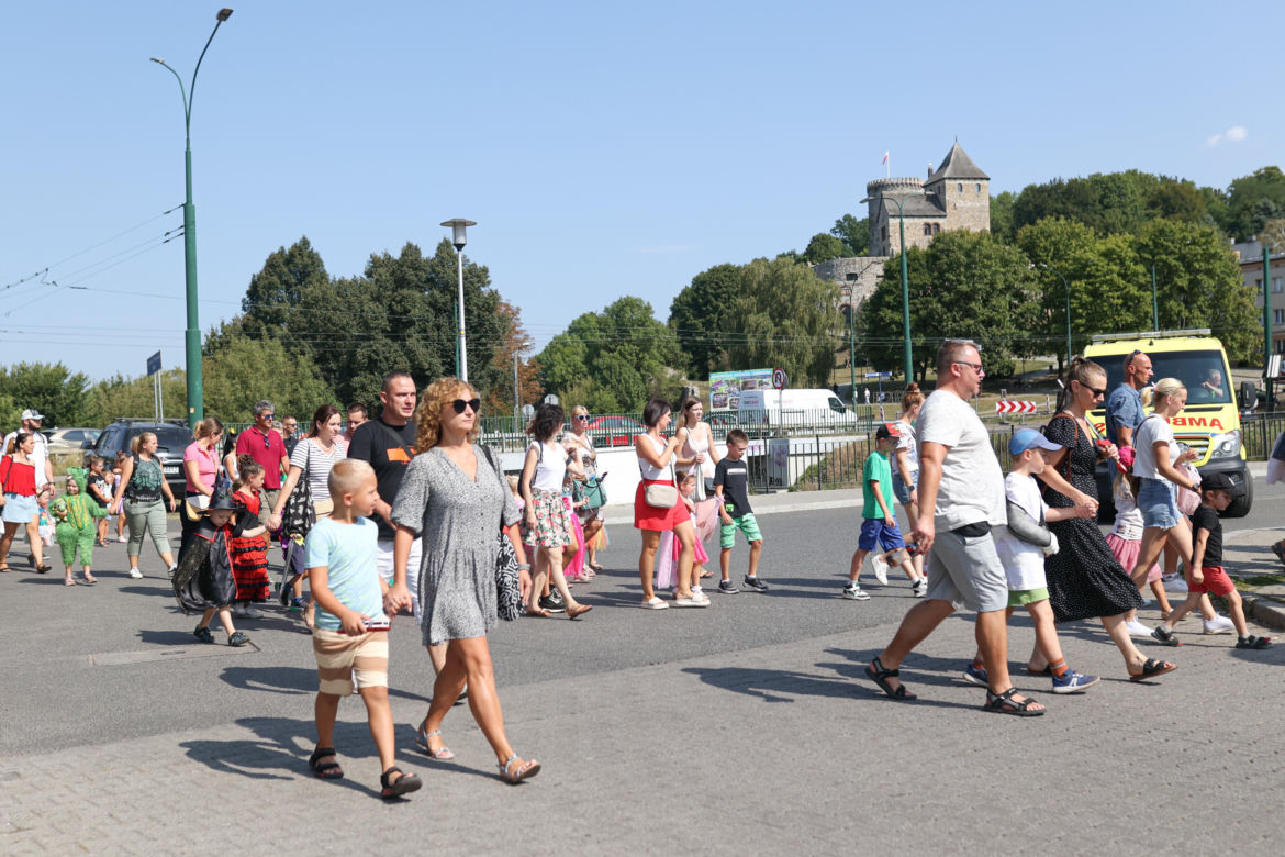Parada smoków w Będzinie 