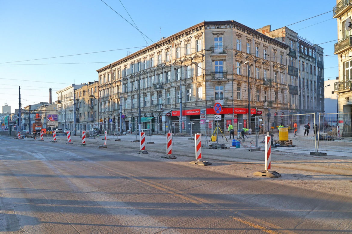 Remont ulicy Legionów w Łodzi wkracza w kolejny etap